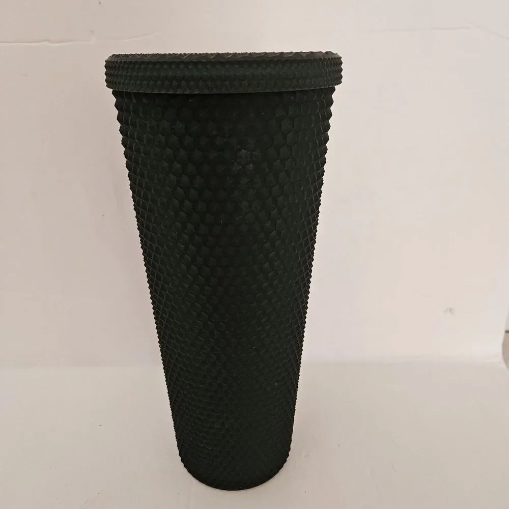 2022 Starbucks Matte Dark Green Soft Touch Studded‎ 24oz Venti Tumbler